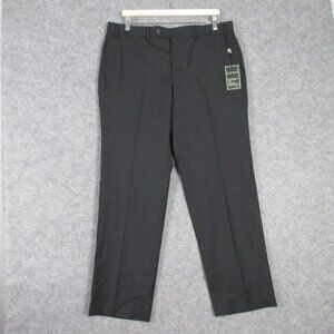 Ralph Lauren Total Comfort Men Wool Pant Straight Classic Career 36 Black 378